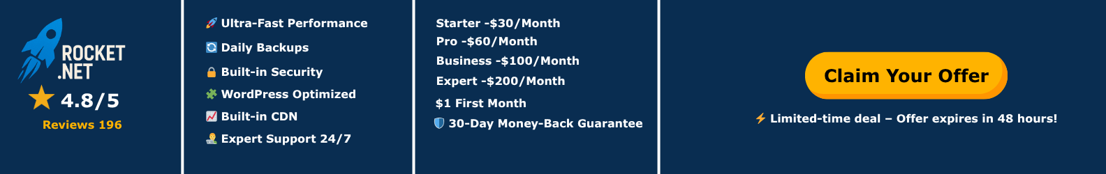 Rocket-Dot-Net- Tested Hosting-Review